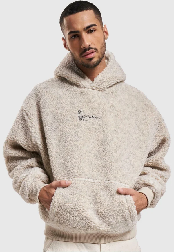METAL SIGNATURE TEDDY OS - Kapuzenpullover - off white