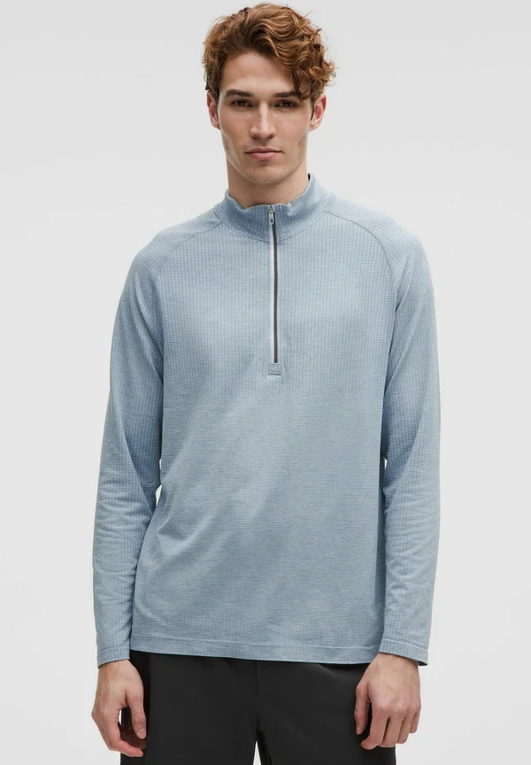 METAL VENT TECH HALF ZIP - Sweatjacke - Washed Denim/Starch Blue