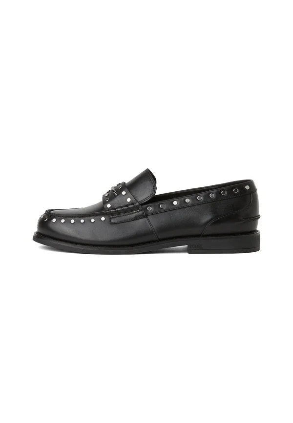 MIA STUDDED LOAFERS - Slipper - black/silver