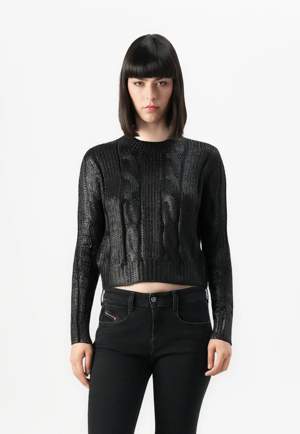 MICCHA - Strickpullover - black