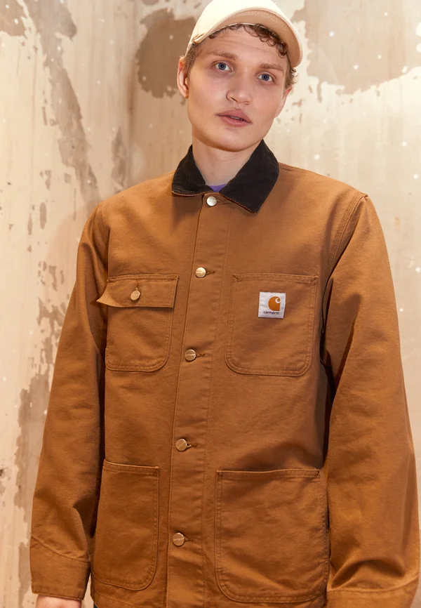 MICHIGAN COAT - Jeansjacke - hamilton brown/tobacco rinsed