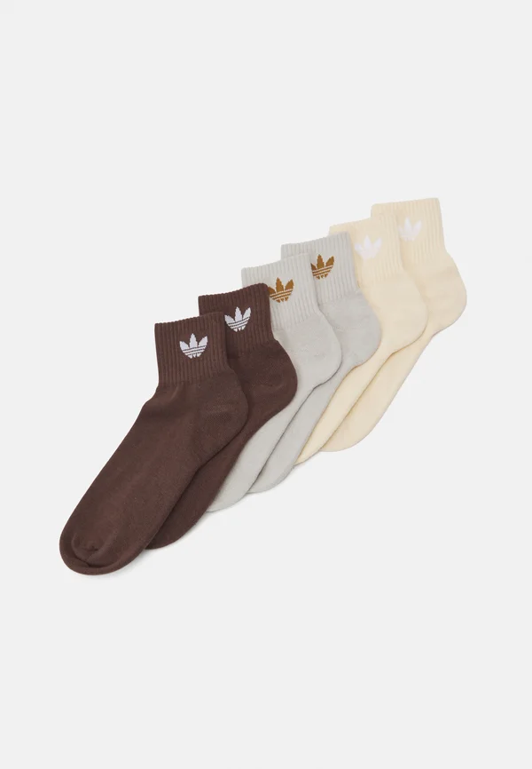 MID ANKLE 6 PAIRS - Socken - brown/putty grey/crystal sand