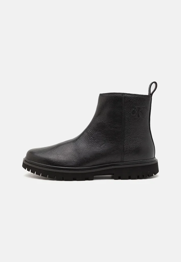 MID CHELSEA ZIP BOOT TUMBLED - Stiefelette - triple black