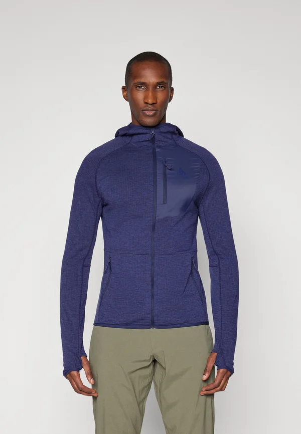 MID LAYER HOODY FULL ZIP ASCENT - Sweatjacke - eclipse