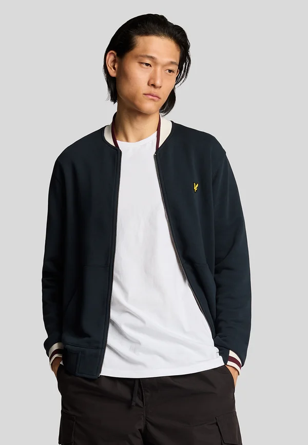 MID LAYERS HALF TIPPED - Bomberjacke - dark navy