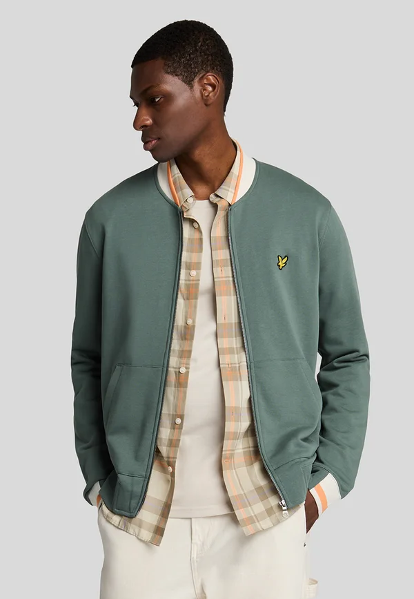 MID LAYERS HALF TIPPED - Bomberjacke - green mercurial