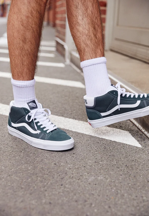 MID SKOOL 37 UNISEX - Sneaker high - darkest spruce/true white