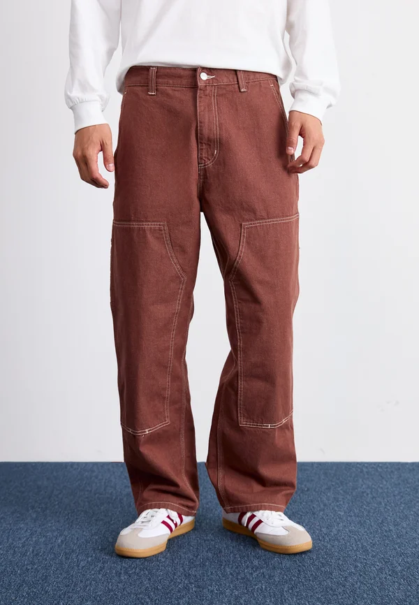 MIDLAND DOUBLE KNEE PANT - Jeans Relaxed Fit - offroad rinsed