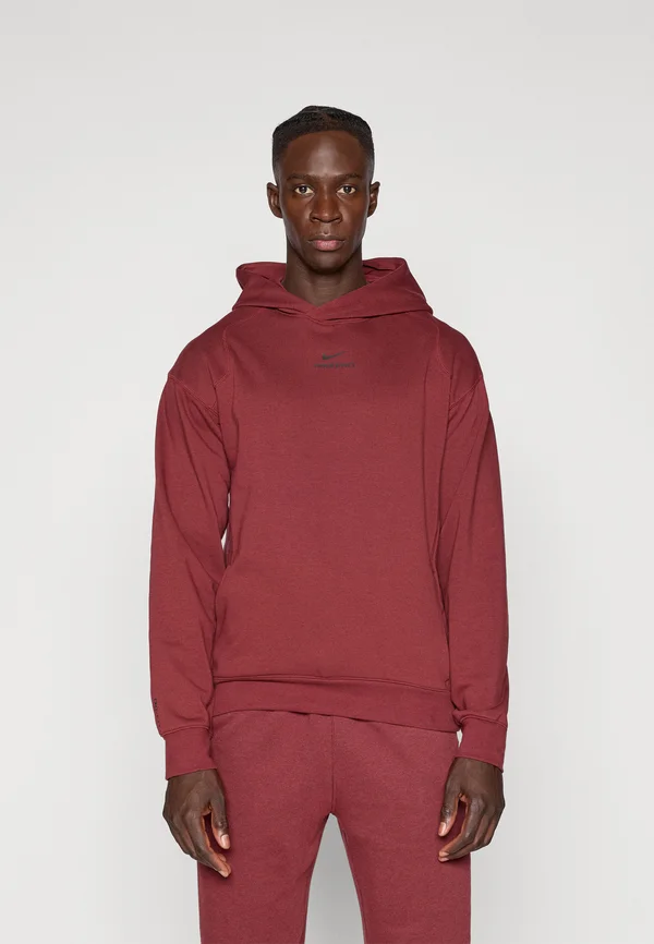 MIDLAYER HOODIE - Kapuzenpullover - dark team red/black