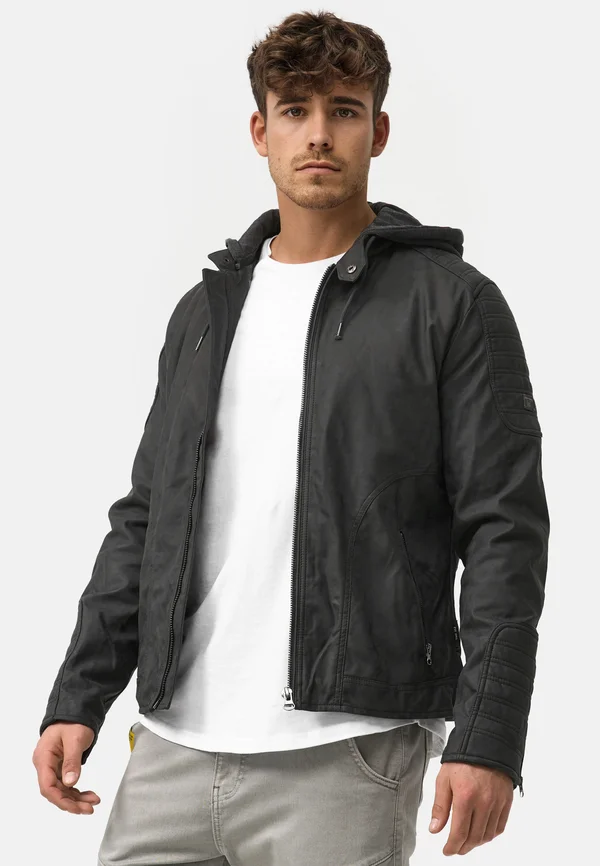 MIGUEL  - Kunstlederjacke - dark grey