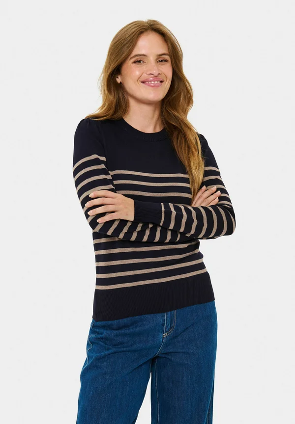 MILA STRIPED  - Strickpullover - nightsky atmos stripe