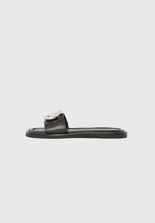 MILAN - Pantolette flach - black