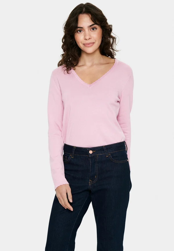 MILASZ LS V-NECK - Strickpullover - pink nectar