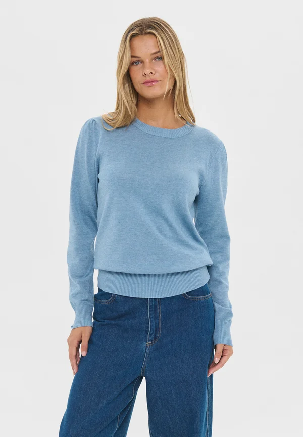 MILASZ PULLOVER - Strickpullover - blue shadow melange