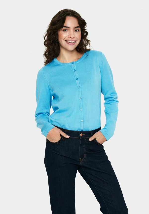 MILASZ R-NECK - Strickjacke - ethereal blue