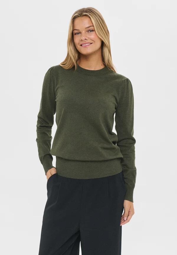 MILASZ  - Strickpullover - army green melange
