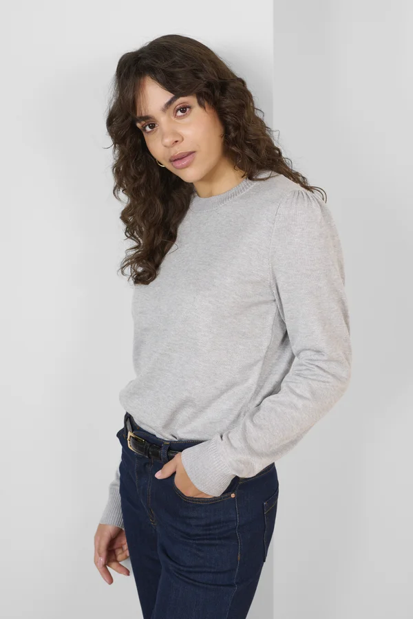 MILASZ  - Strickpullover - pearl grey mel