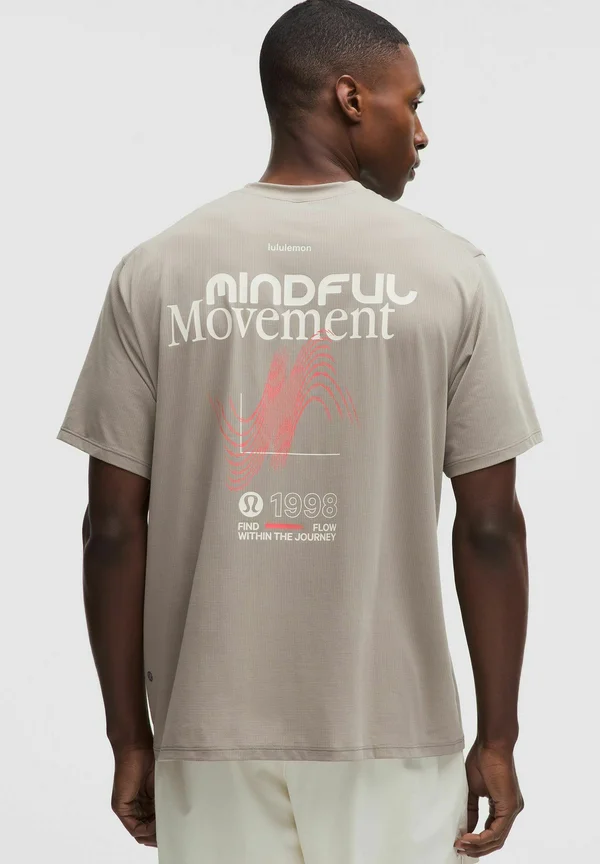 MILE MAKER MESH SHORT SLEEVE GRAPHIC - T-Shirt print - warm ash grey