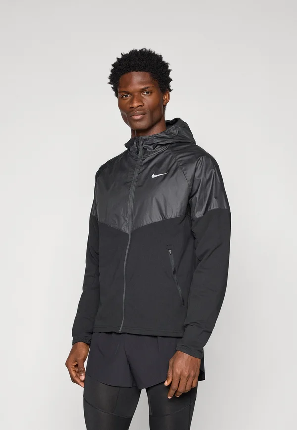MILER - Laufjacke - black/anthracite/reflective silver-coloured