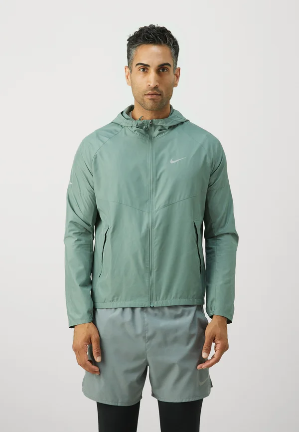 MILER - Windbreaker - clay green/silver-coloured