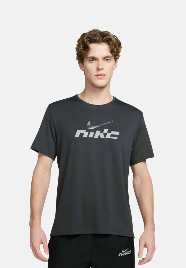 MILLER FLASH DRI-FIT HARDLOOP - T-Shirt print - antraciet