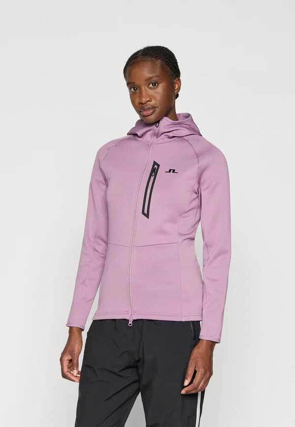 MILLY POLARTEC HOOD - Sweatjacke - very grape