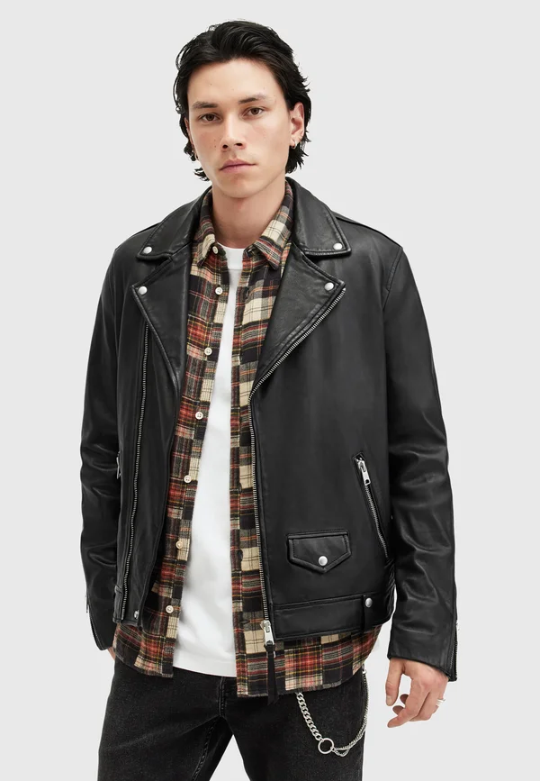 MILO BIKER - Lederjacke - black