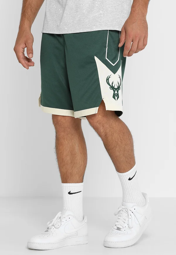 MILWAUKEE BUCKS NBA SWINGMAN SHORT - Kurze Sporthose - fir/flat opal/opal/white