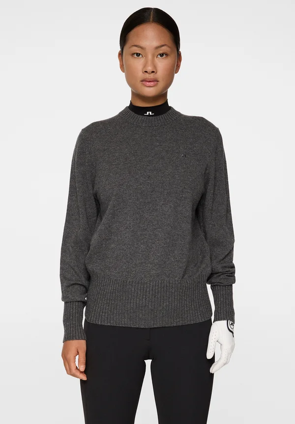MINA - Strickpullover - dark grey melange