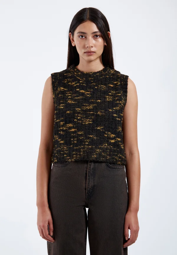 MINA - Strickpullover - space black