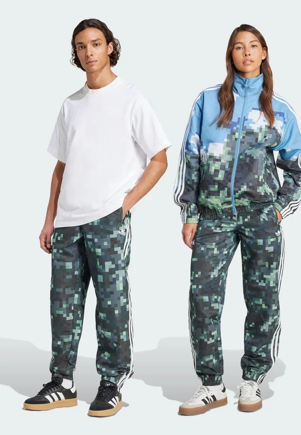 MINECRAFT TRACKPANT - Jogginghose - silver pebble   magic lime   tribe green   legend ivy