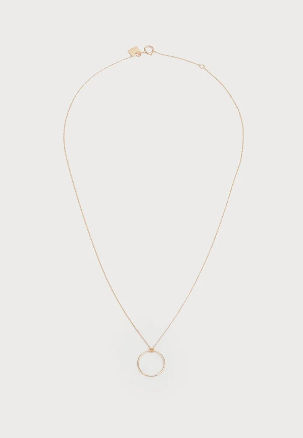 MINI CIRCLE ON CHAIN - Halskette - rose gold-coloured