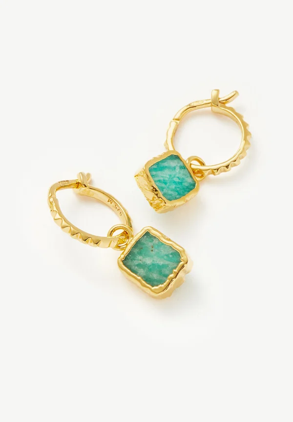 MINI PYRAMID CHARM HOOP - Ohrringe - gold-coloured