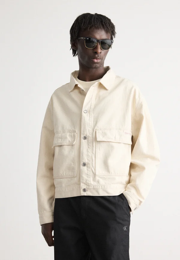 MINIMAL TRUCKER - Jeansjacke - denim light