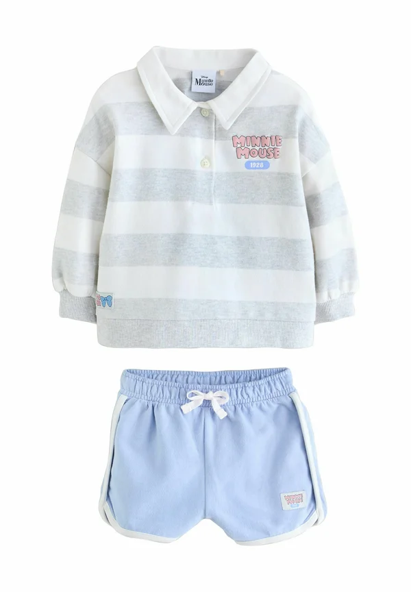 MINNIE MOUSE STRIPE RUGBY SET - Shorts - grey