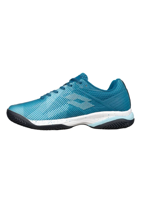 MIRAGE 300 III CLAY - Tennisschuh für Sandplätze - tuerkis weiss dunkelblau