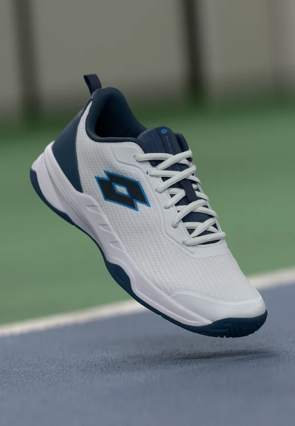 MIRAGE 600 ALR - Multicourt Tennisschuh - all white/dark denim/light atlantic