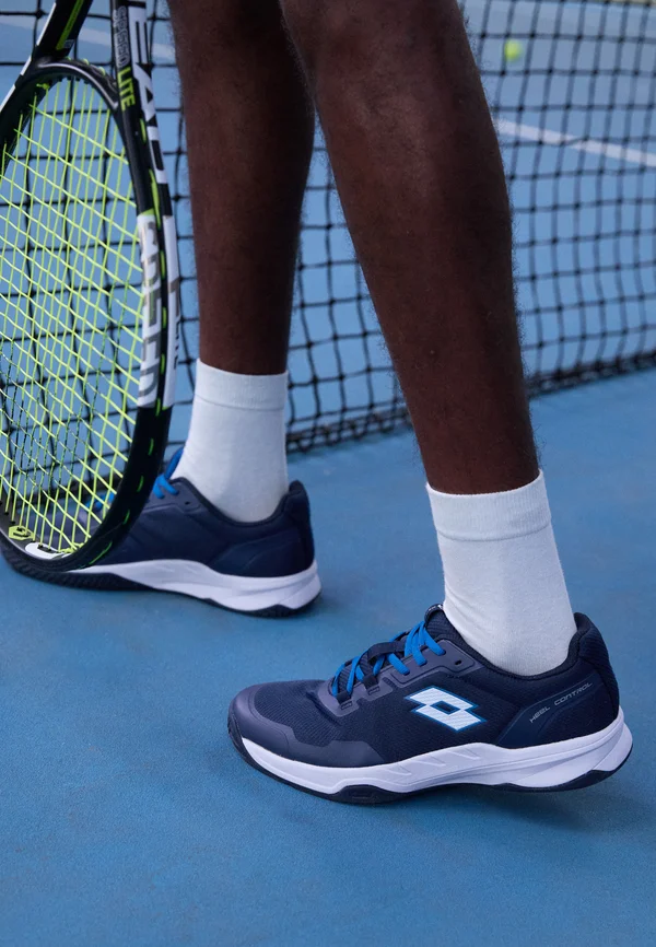 MIRAGE 600 - Multicourt Tennisschuh - dress blue/all white/mykonos blue