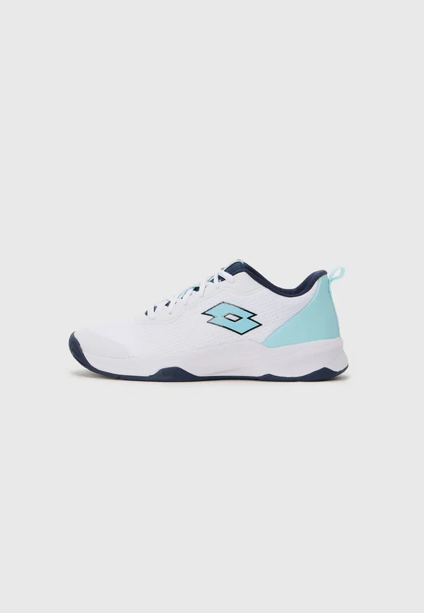 MIRAGE 700 ALR - Multicourt Tennisschuh - all white/clearwater/navy blue