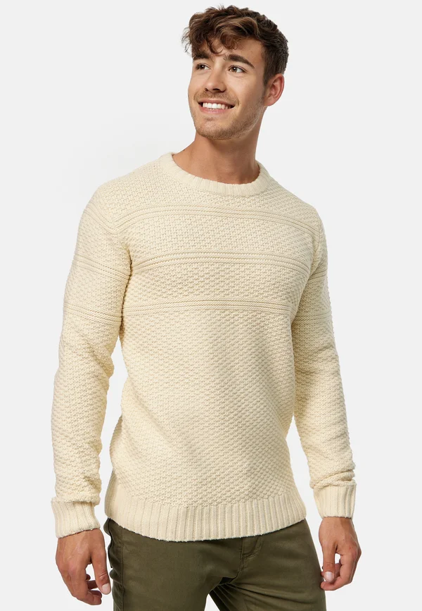 MIREK - Strickpullover - white asparagus