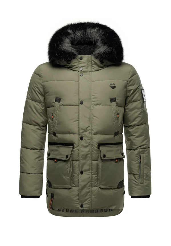 MIRONOO - Wintermantel - dusty olive