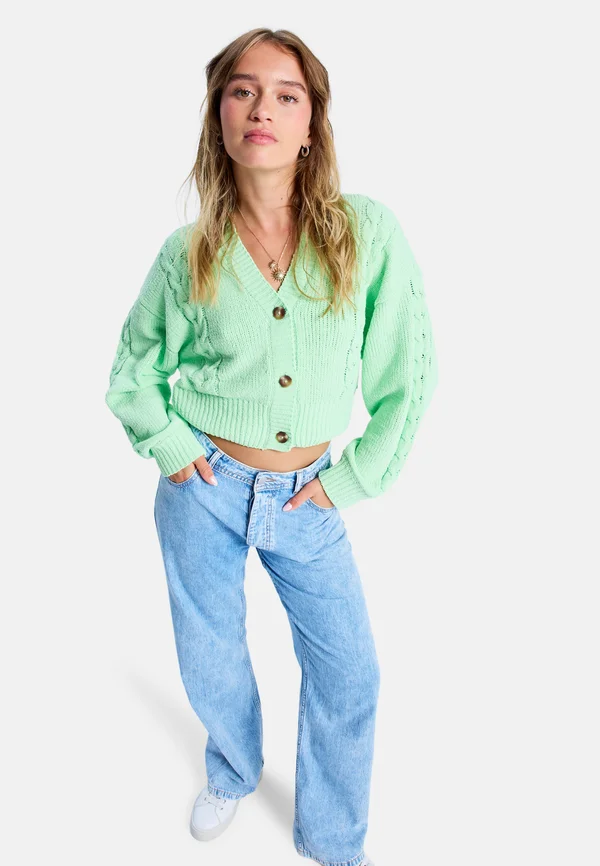 MISSING THE SUN - Strickjacke - green