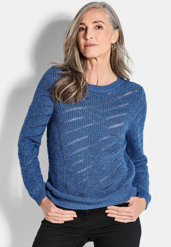 MIT AJOUR - Strickpullover - royal blue