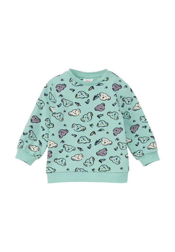 MIT ALL-OVER-PRINT - Sweatshirt - ozeangrün