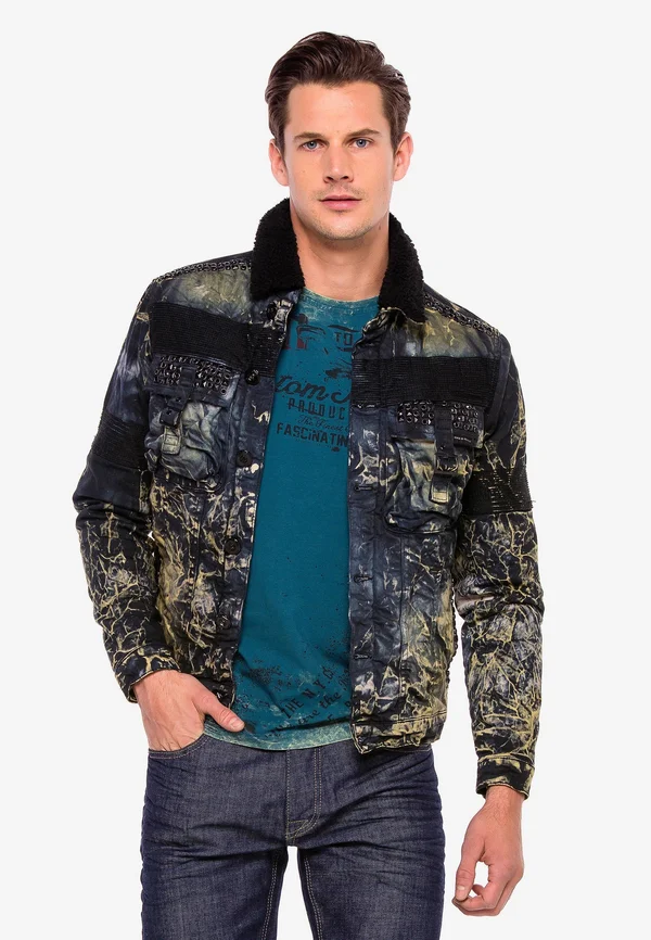 MIT ANGESAGTER WASCHUNG - Jeansjacke - schwarz