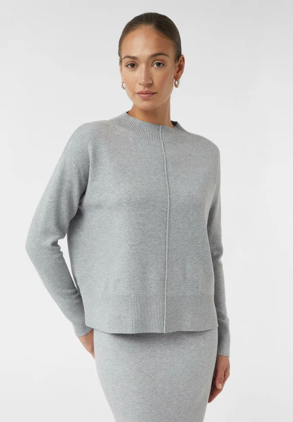 MIT BIESEN - Strickpullover - grau meliert