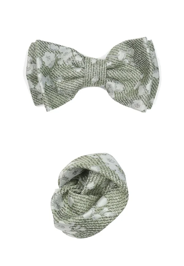 MIT BLUMENDESIGN SET - Einstecktuch - grün