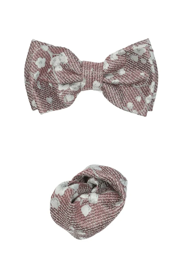 MIT BLUMENDESIGN SET - Einstecktuch - rosa