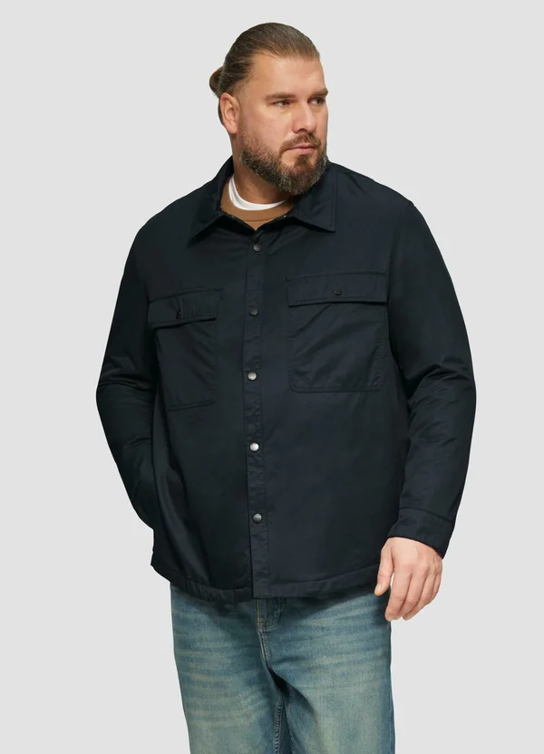 MIT BRUSTTASCHEN - Übergangsjacke - navy