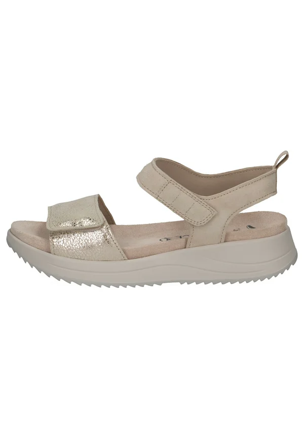 MIT CAP MEMOTION - Keilsandalette - offwhite comb